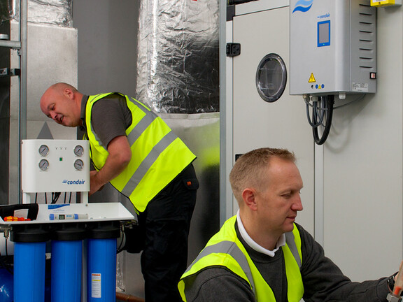 Condair humidifier disinfection and hygiene 